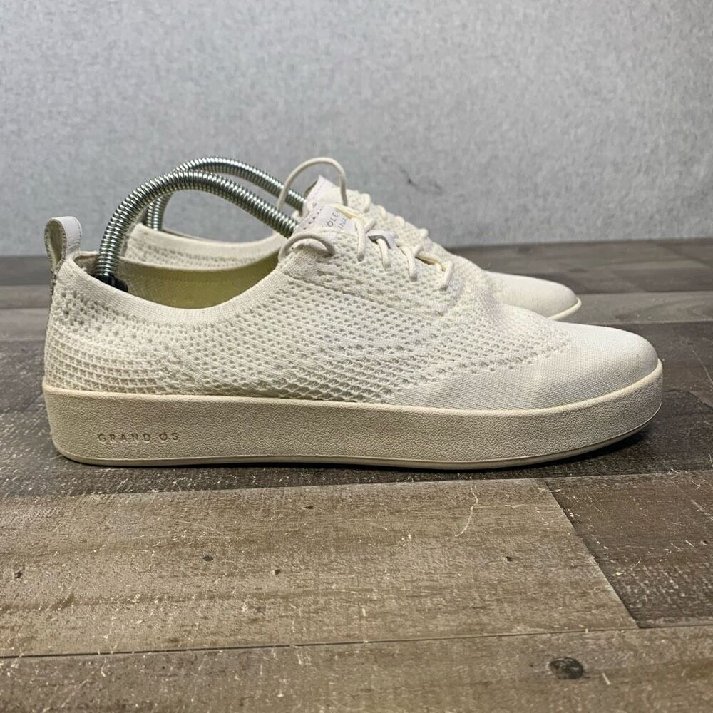 Cole Haan Womens 8.5 B Original Grand OS Stitchlite White Oxfords